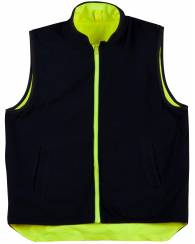 Hi-Vis Reversible Mandarin Collar Safety Vest | Men's